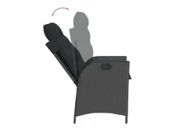 Clicnbuy Comedores De Jardín|Set de comedor de jardín 7 piezas y cojines ratán sintético