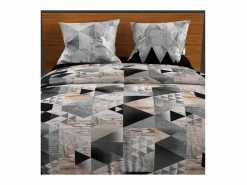 Set de fundas nórdicas 240X220 cm ANTRACITA NÓRDICA, 100% algodón^Soleil d'ocre New