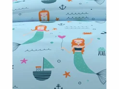 Set de fundas nórdicas 120x150 cm SIRENES , 100% algodón 57 hilos/cm2^Soleil d'ocre Best