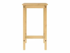Set de mesa alta y taburetes de bar 3 pzas madera maciza pino^vidaxl