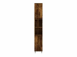vidaxl Set de muebles baño 3 pzas madera contrachapada roble ahumado Marru00f3n Outlet