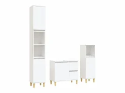Set de muebles de baño 3 piezas madera contrachapada^vidaxl Online
