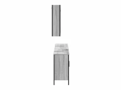 Set de muebles de baño 3 pzas madera contrachapada sonoma^vidaxl Sale