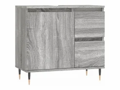 vidaxl Estantería Sobre Inodoro|Set de muebles de baño 3 pzas madera contrachapada sonoma