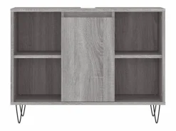 vidaxl Estantería Sobre Inodoro|Set de muebles de baño 3 pzas madera contrachapada sonoma