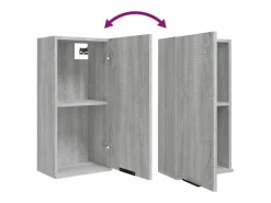Set de muebles de baño 5 pzas madera contrachapada sonoma^vidaxl Discount