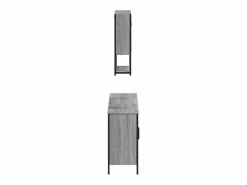 Set de muebles de baño 3 pzas madera contrachapada sonoma^vidaxl Sale