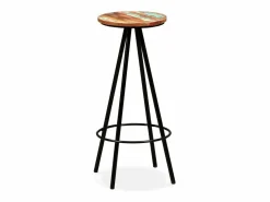 vidaxl Mesa Alta|Set de muebles de bar 7 piezas madera reciclada