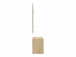 vidaxl Banco Y Pie De Cama|Banco Y Pie De Cama|Set de muebles de recibidor madera contrachapada roble Sonoma