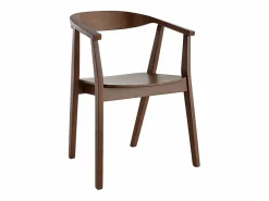 Set de 2 sillas nórdicas de madera oscura BAHIA^Miliboo New