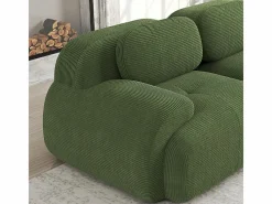DripeX Sofá Modular|Set de Sofá Modular de Pana Acanalada: Pouf - 92.5x75x44cm -