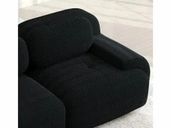 DripeX Sofá Modular|Set de Sofá Modular de Pana Acanalada: Pouf - 92.5x75x44cm -