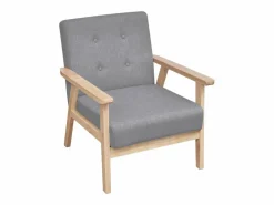 Clicnbuy Conjunto Sofás|Set de sofás de 2 piezas de tela claro