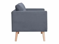 vidaxl Conjunto Sofás|Set de sofás de 2 y 3 plazas de tela oscuro