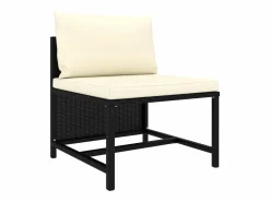 Set de sofás de jardín 5 pzas y cojines ratán sintético^vidaxl Discount