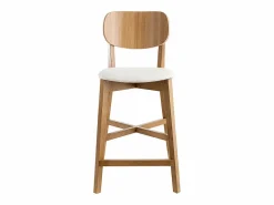 Set de 2 taburetes de cocina de madera de roble y 65 cm LUCIA^Miliboo Discount