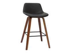 Set de 2 taburetes de cocina de diseño y nogal 65 cm NONIE^Miliboo Discount