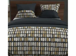 Soleil d'ocre Set funda nórdica de algodón 57 hilos 260x240 cm FABIO gris Gris antracita Clearance