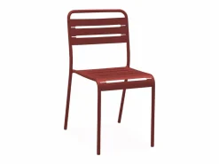Sweeek Comedores De Jardín|Set mesa de jardín bistró de acero con 4 sillas, 120cm tierra de siena