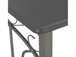 Set mesa y sillas altas de cocina 3 pzas madera acero antracita^vidaxl Online