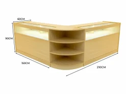 Set Mostradores Comerciales con Luz LED