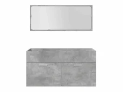 Set muebles de baño 5 piezas madera ingeniería hormigón^vidaxl Sale