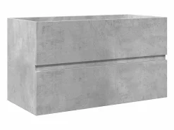 vidaxl Estantería Sobre Inodoro|Set muebles de baño 2 piezas madera contrachapada hormigón