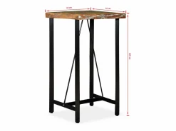 Set muebles de bar 3 piezas madera maciza reciclada^vidaxl Clearance