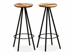 Set muebles de bar 3 piezas madera maciza reciclada^vidaxl Clearance