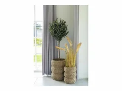 Les Tendances Set van 2 ronde SARBAS manden – Natuurlijk zeegras Beige Clearance