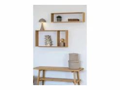 Les Tendances Set van 2 SEBAL opbergmanden met deksel – Katoen Beige New