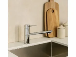 Essebagno Sierra mezclador fregadero caño largo cromo Plateado Best