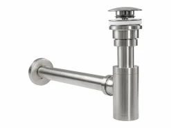 Sifón De Lavabo Klik-Klak Universal Brush Nickel^Rea