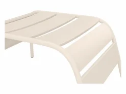 Silla baja apilable de jardín + reposapiés - metal - - MIRMANDE de^MYLIA Online