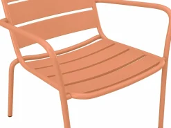 MYLIA Salones De Jardín|Silla baja de jardín apilable de metal - - MIRMANDE de