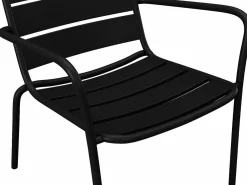 MYLIA Salones De Jardín|Silla baja de jardín apilable de metal - - MIRMANDE de