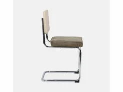 Sweeek Sillas Y Lotes De Sillas|Silla cantilever con respaldo efecto ratán, set de 2 pardo