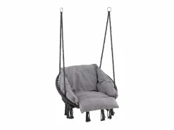 ebuy24 Silla colgante Hamtic incl. cojín . Gris Hot