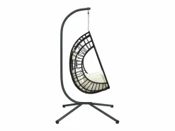Silla colgante huevo con soporte ratán y acero ES674089^ Online
