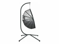 Silla colgante huevo con soporte ratán y acero ES136832^ New