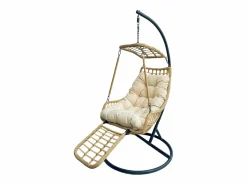 Silla Colgante Yoevu - con reposapiés para interior y exterior - YV-RELAXCHAIR Beige Sale
