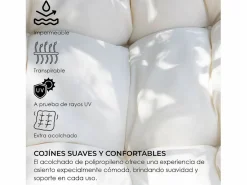 Silla Colgante Yoevu - con reposapiés para interior y exterior - YV-RELAXCHAIR Beige Sale