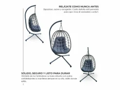 Sillón Colgante|Silla Colgante Yoevu - para interior y exterior - YV-SWINGCHAIR