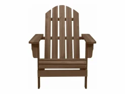 Silla con otomana y mesa jardín Adirondack abeto macizo marrón^Clicnbuy Clearance