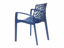 AHD Silla de comedor polipropileno para cocina y bar Grand Soleil Gruvyer Arm - Marino Azul