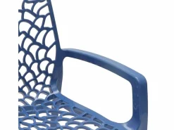 AHD Silla de comedor polipropileno para cocina y bar Grand Soleil Gruvyer Arm - Marino Azul