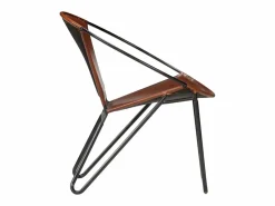 Silla de cuero auténtico marrón^Clicnbuy Best