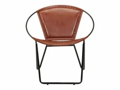 Silla de cuero auténtico marrón^vidaxl Clearance