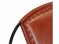 Silla de cuero auténtico marrón^vidaxl Clearance