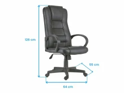 Silla de despacho Lawyer polipiel 118-126x64x64 cm Adec^Basic Hot